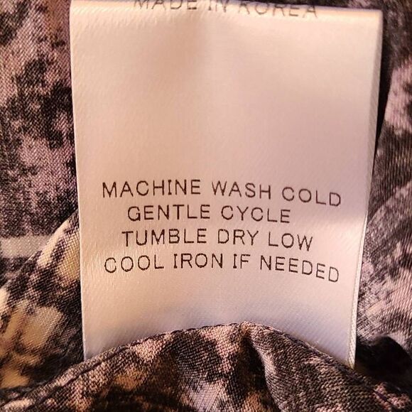 Terra Women's Button Tunic Blouse High Neck Long Sleeve Small - Picture 11 of 14